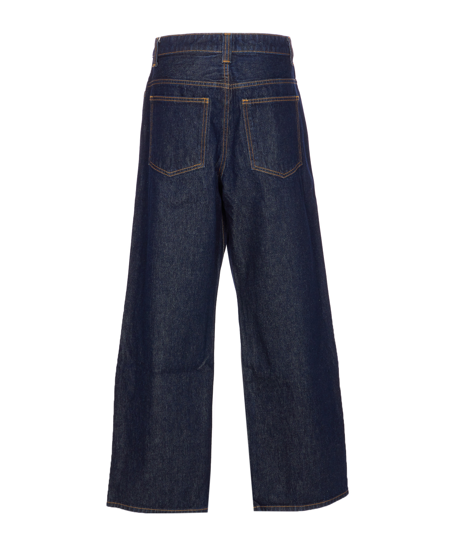 Khaite Bonnie High-waisted Wide-leg Jeans In Blue