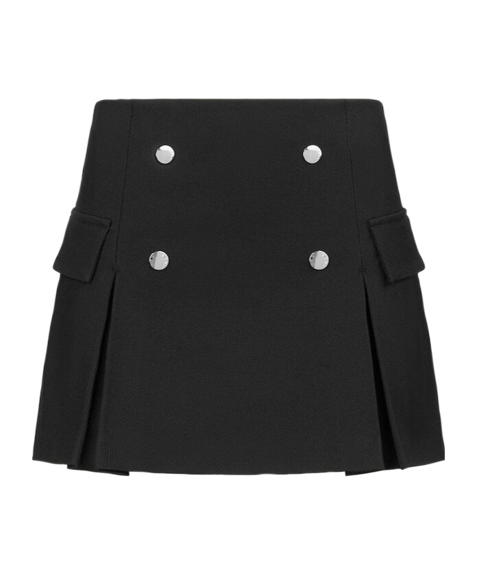 Staud A-shaped Mini Skirt In Black