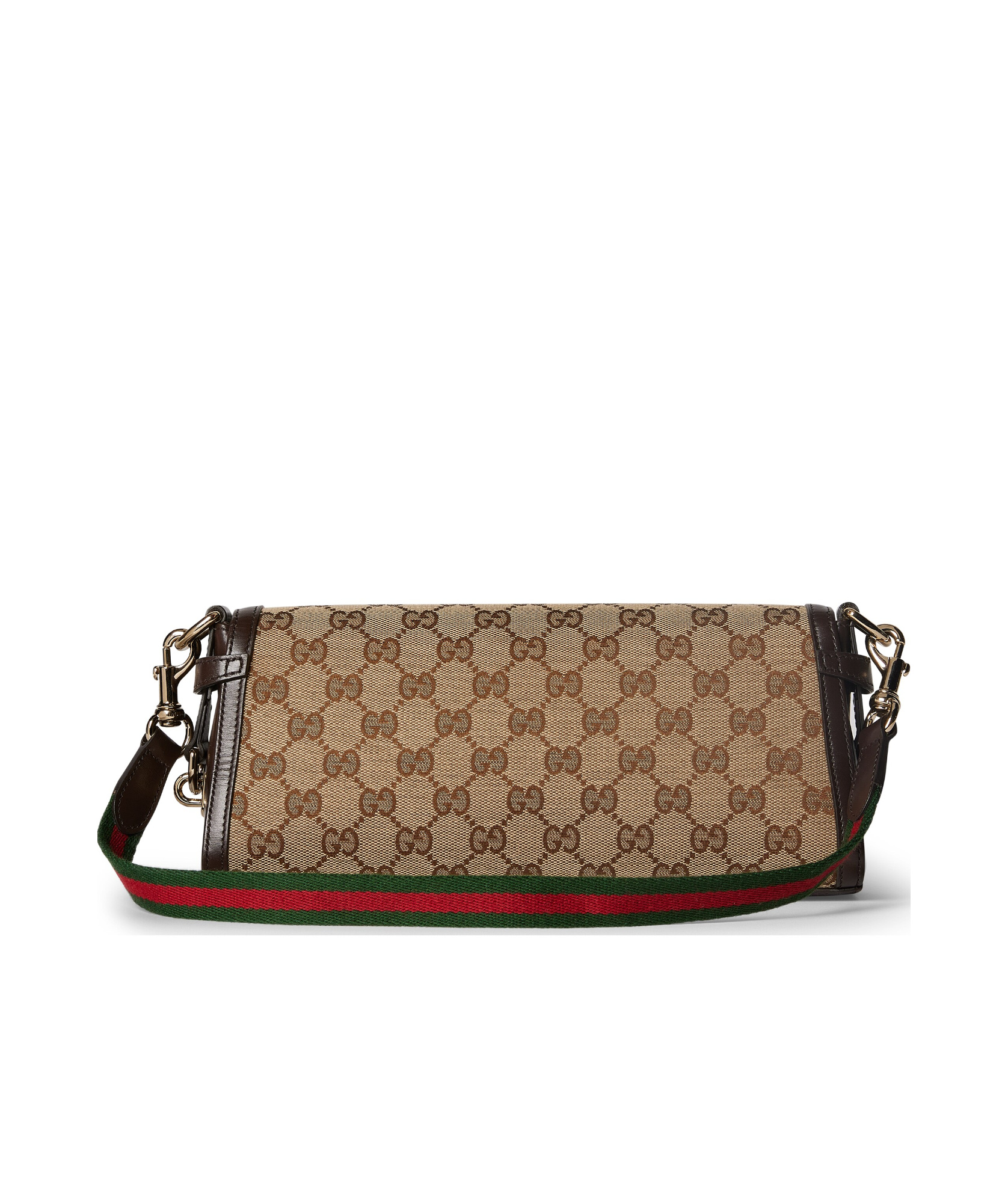 Gucci Mini Gg Canvas Shoulder Bag In Brown