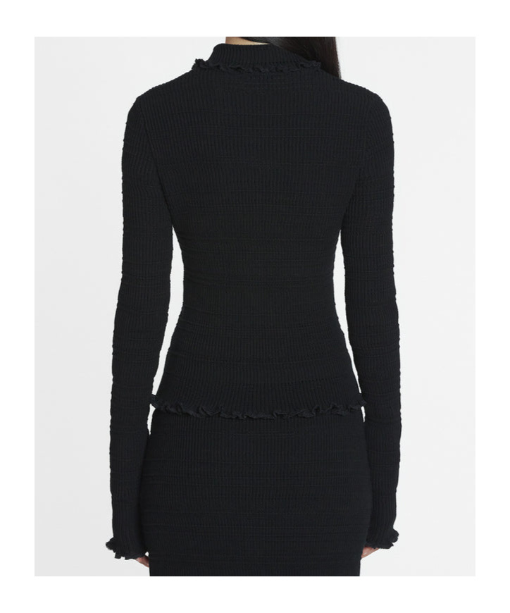 Lanvin Cotton Cardigan In Black