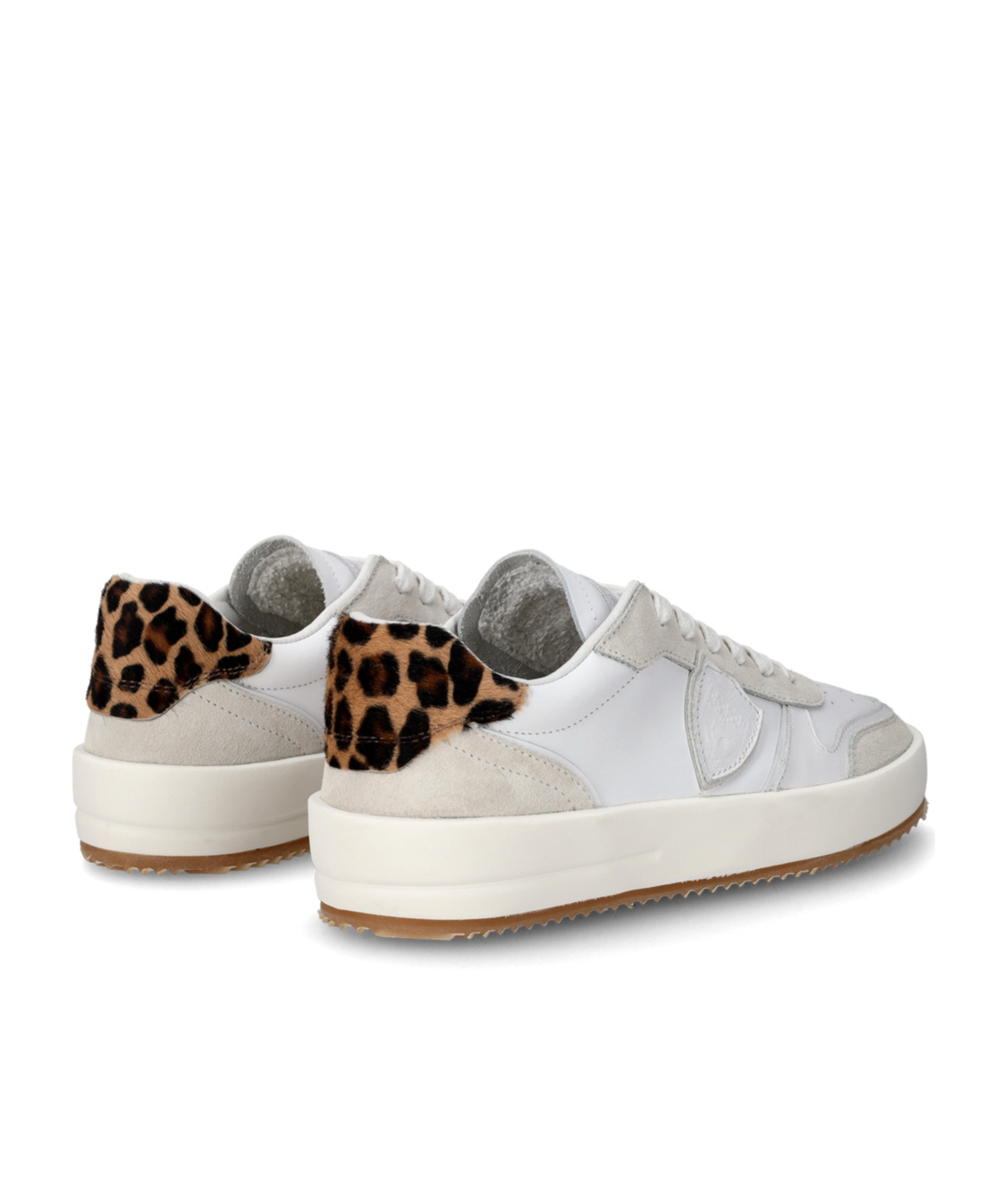 Philippe Model Logo Patch Low-top Sneakers In White