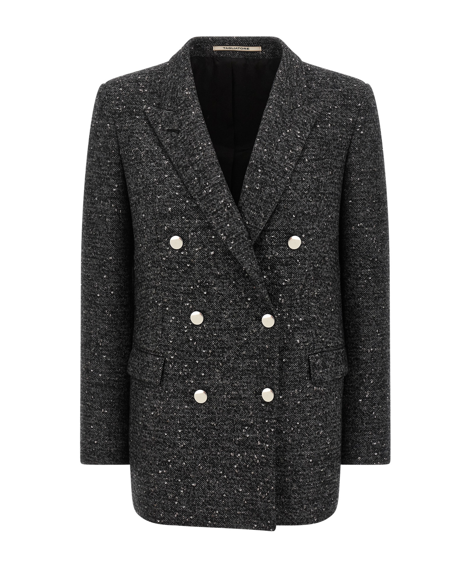 Tagliatore Jasmine Tweed Blazer In Black