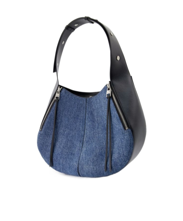 Alexander Mcqueen The Skull Hobo Bag In Blue