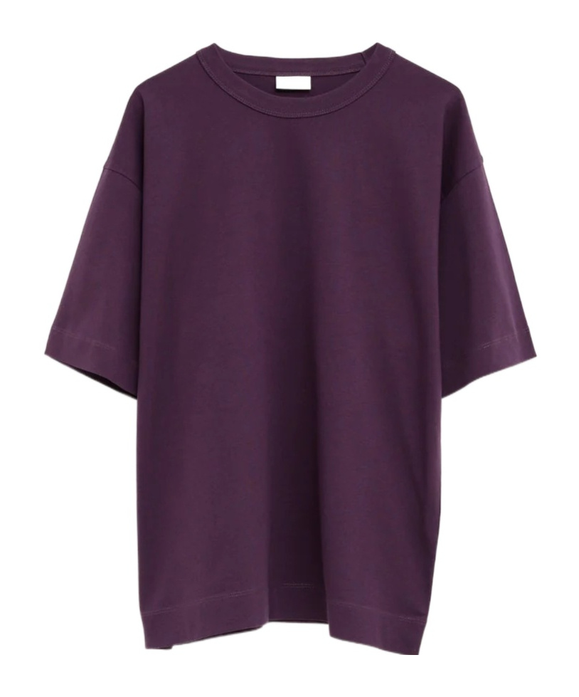 Dries Van Noten Crew Neck T-shirt In Purple