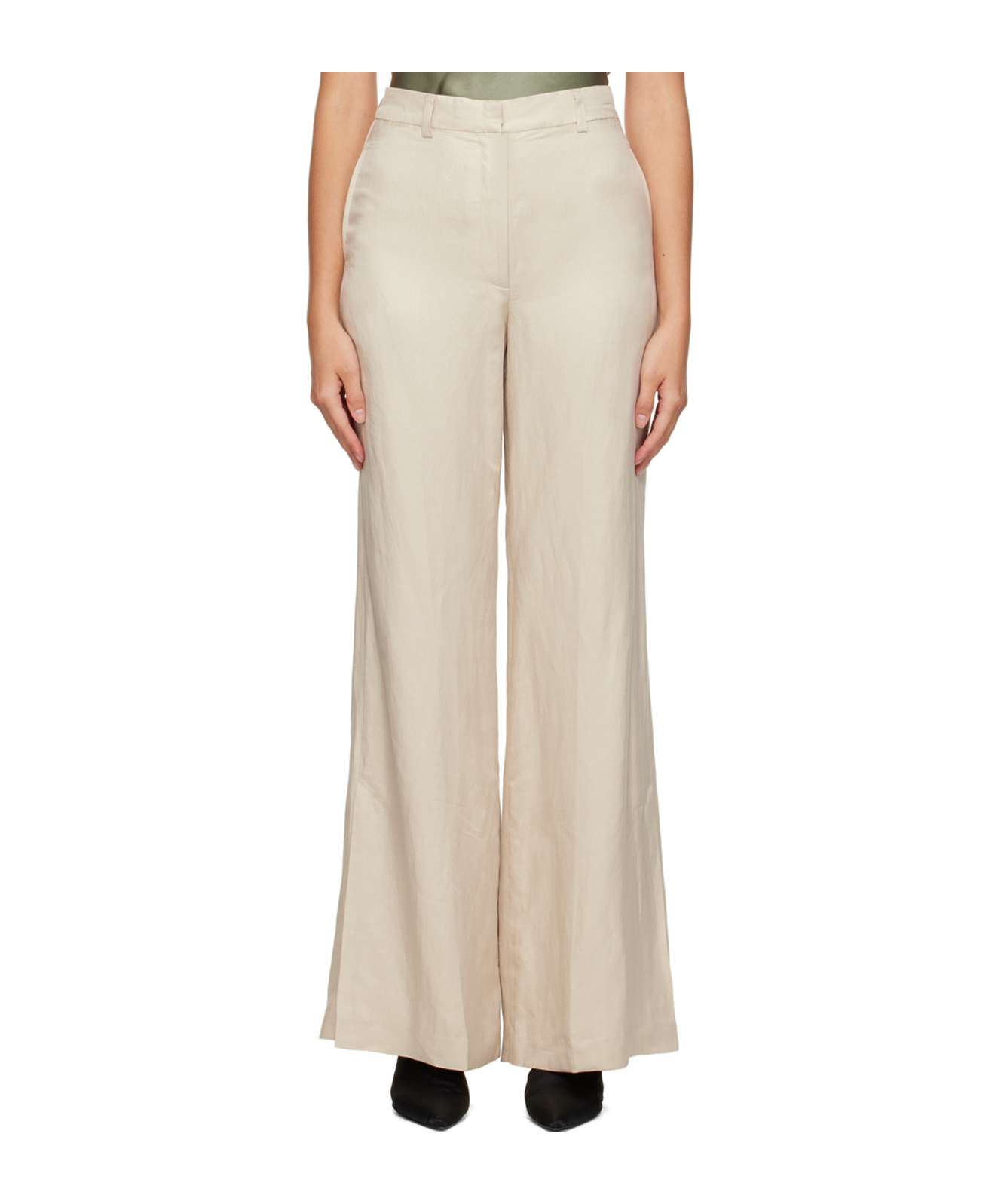 ANINE BING LYRA HIGH-RISE CASUAL PANTS