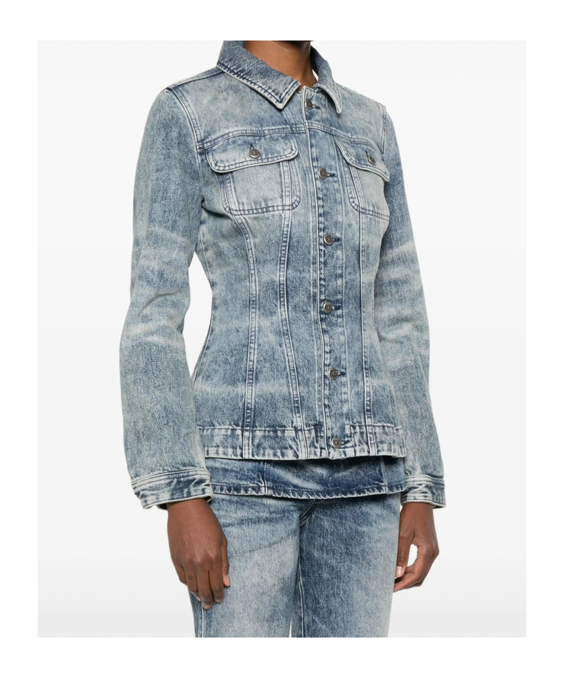 Diesel Tailored Blazer Featuring Chest Pockets And Long Sleeves In Blue