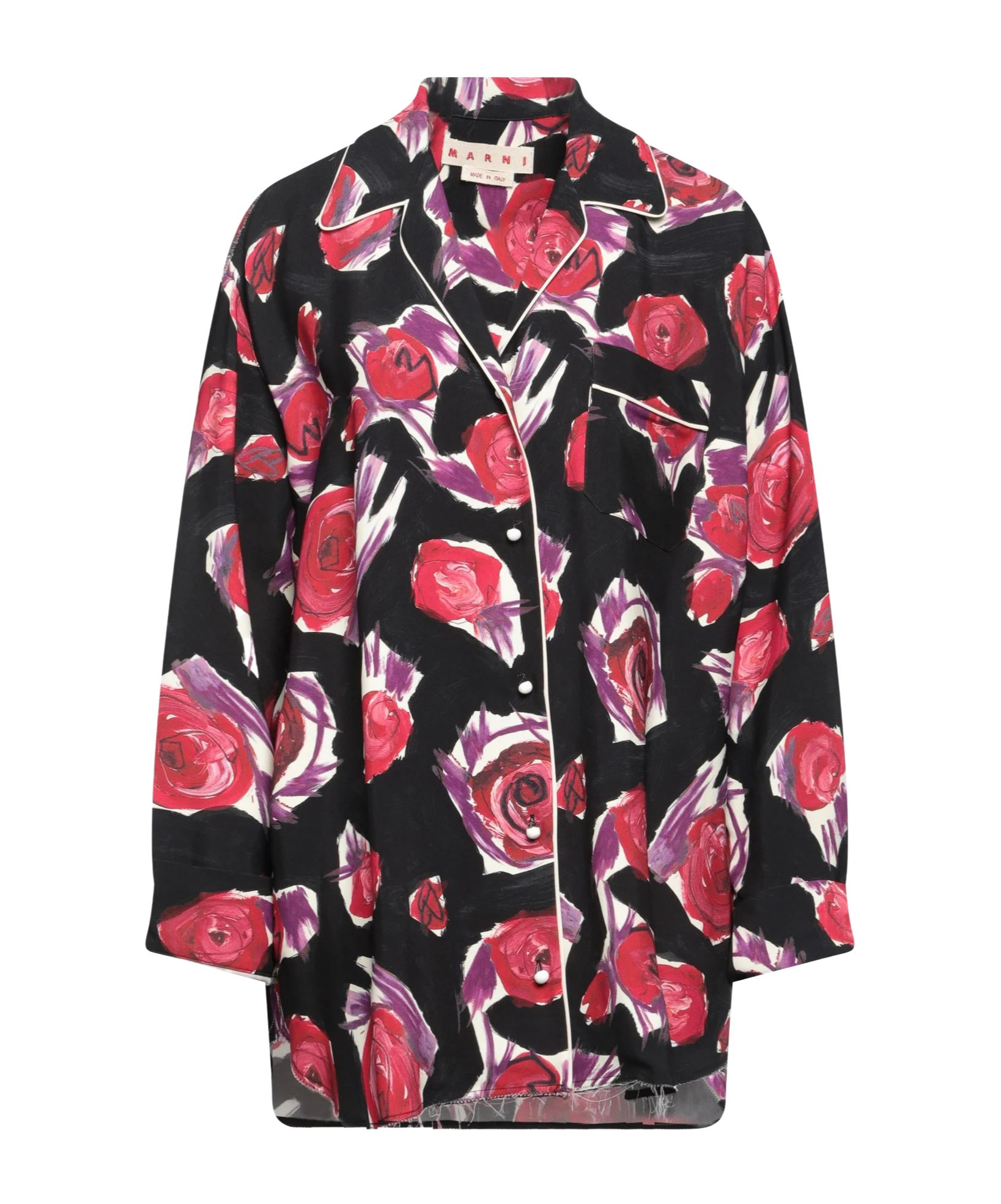 Marni Printed Shirt In Black