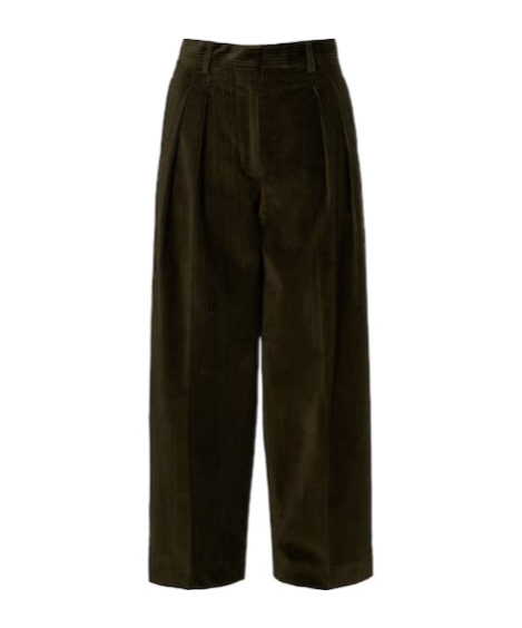 Altuzarra Dash Cotton Corduroy Barrel-leg Pants In Black