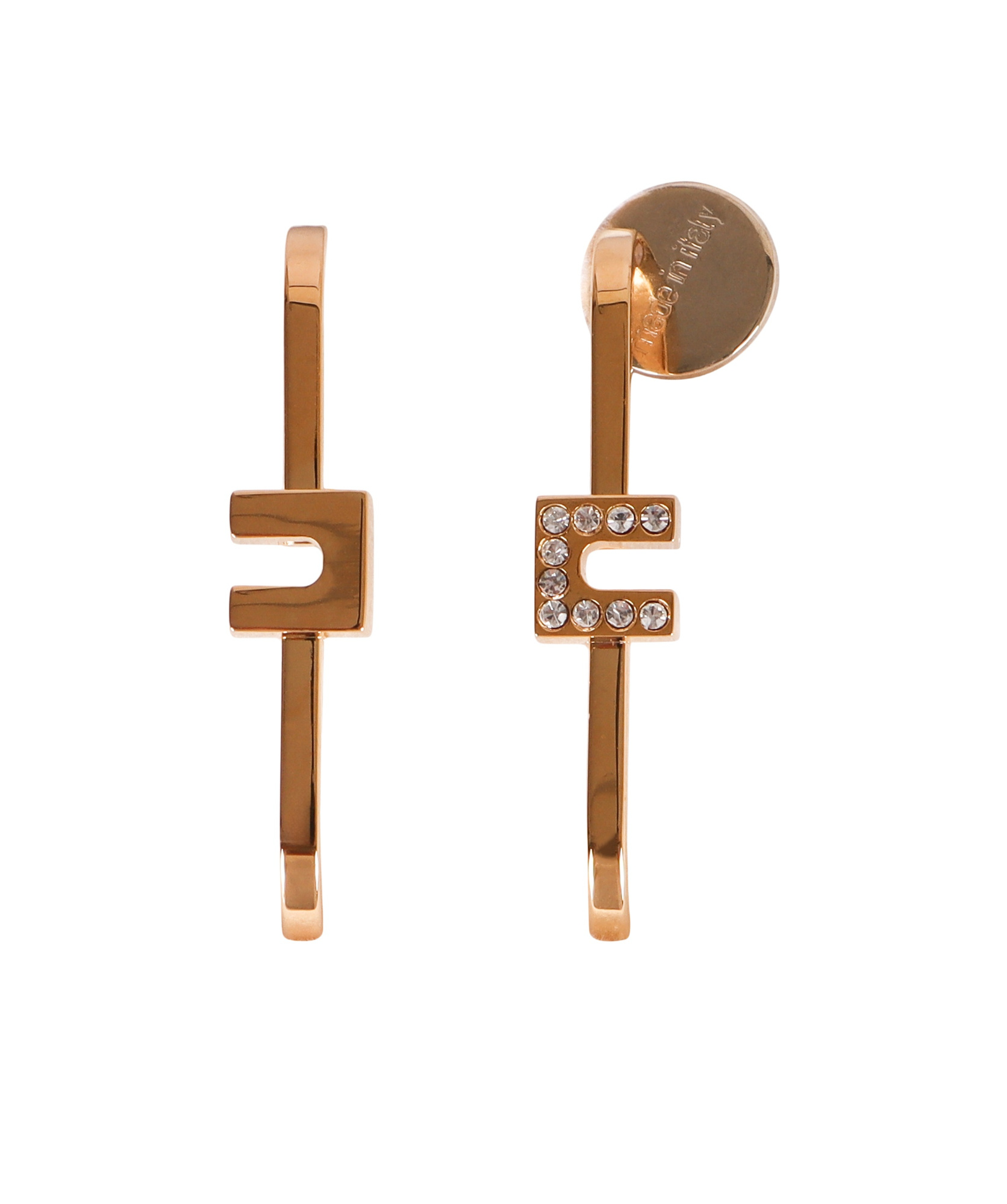 ELISABETTA FRANCHI C-LOGO EARRINGS