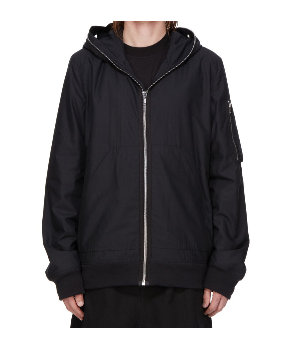 Rick Owens Drkshdw Gimp Flight Jacket In Black