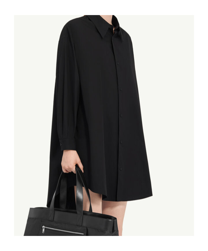 Mm6 Maison Margiela Shirt Dress In Black