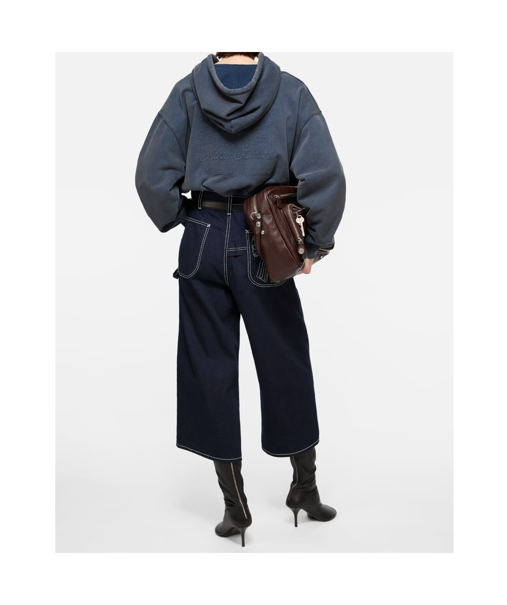 Acne Studios Zip-up Hoodie In Blue