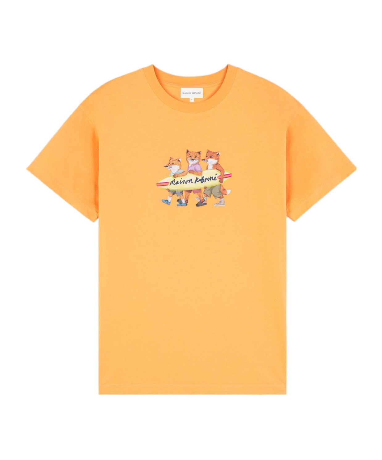 MAISON KITSUNÉ SURFING FOXES COTTON T-SHIRT