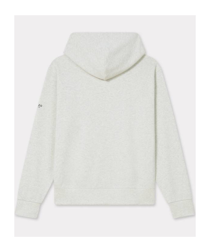 Kenzo Lucky Tiger Zip-up Hoodie In White