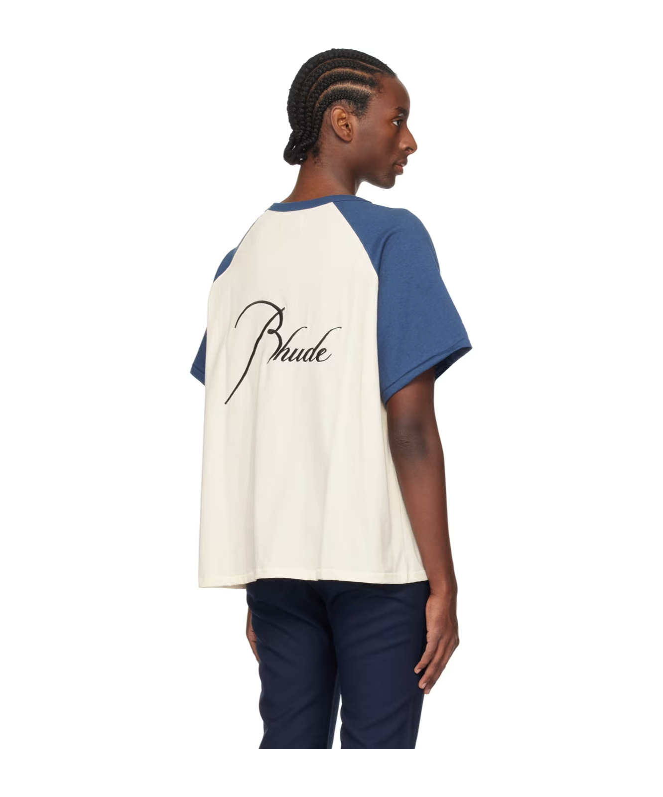 Rhude Logo Color Matching Shirt In White