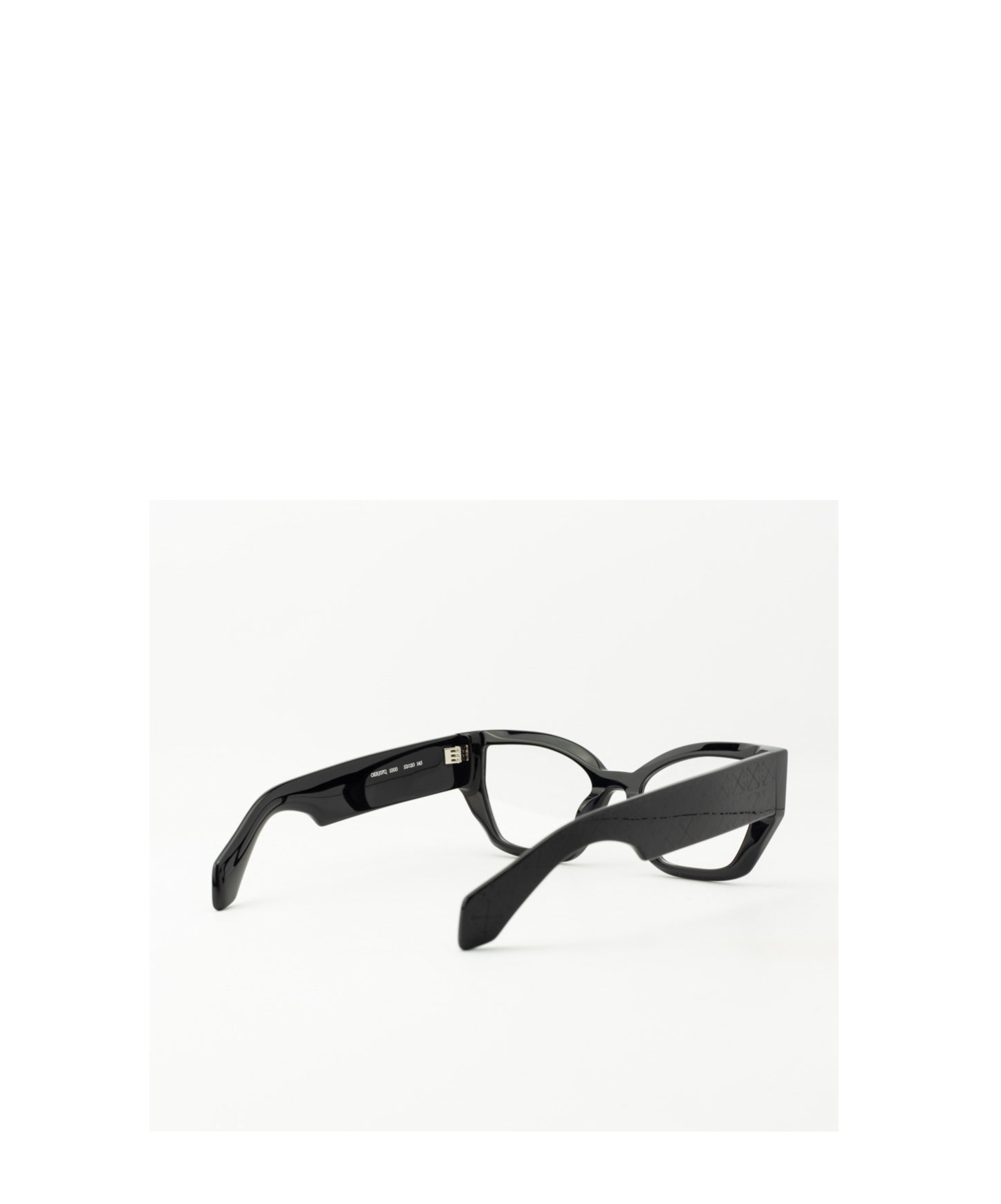 Off-white Logo Flat Mirror In Black