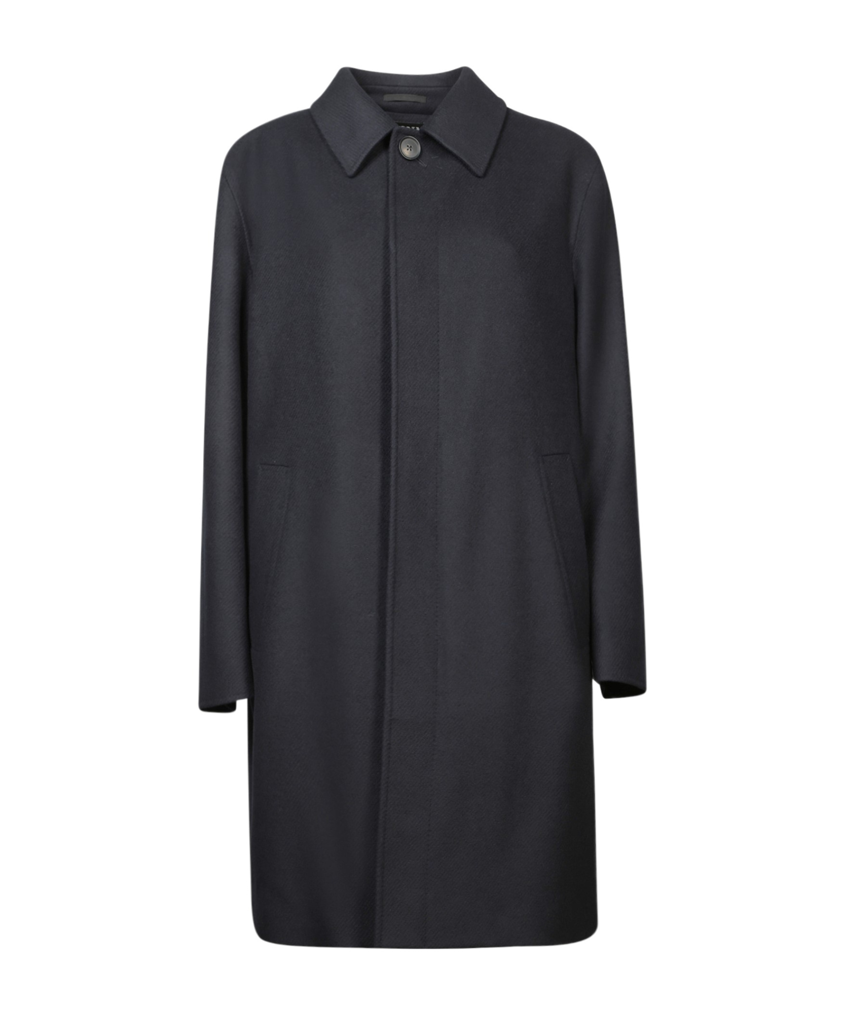ZEGNA ZEGNA BUTTON-UP CLASSIC COAT