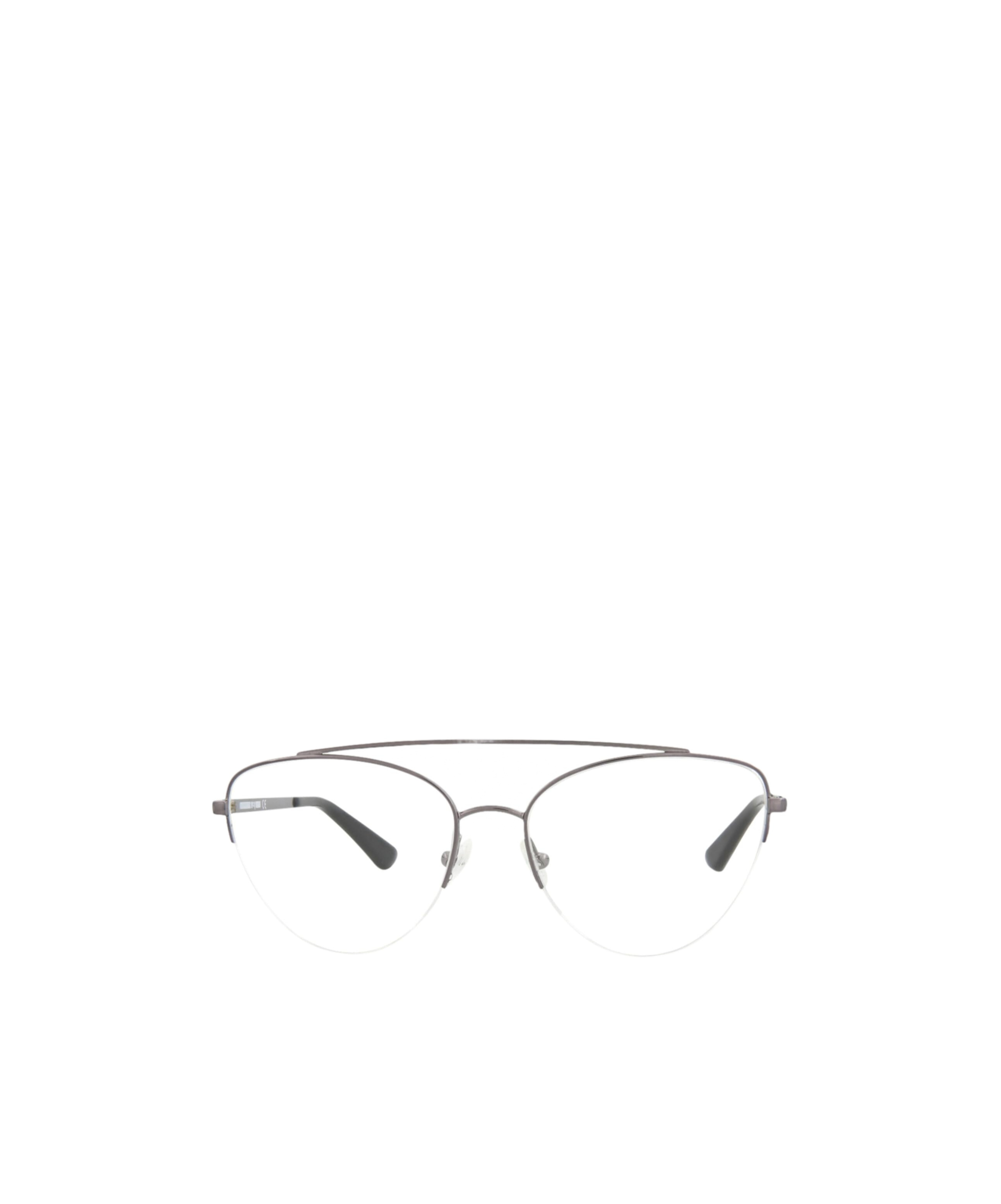 Mcq By Alexander Mcqueen Cat Glasses Frame Flat Lens In Metallic