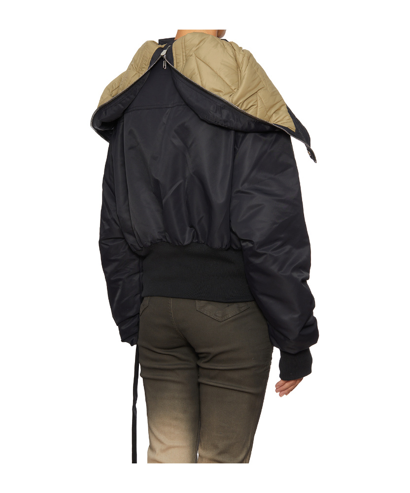 Rick Owens Drkshdw Hooded Casual Jacket In Black