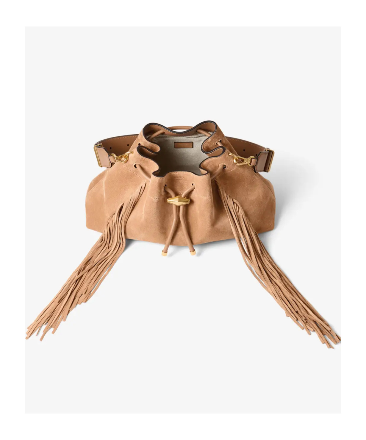 Jimmy Choo Medium Cinch Suede Bucket Bag