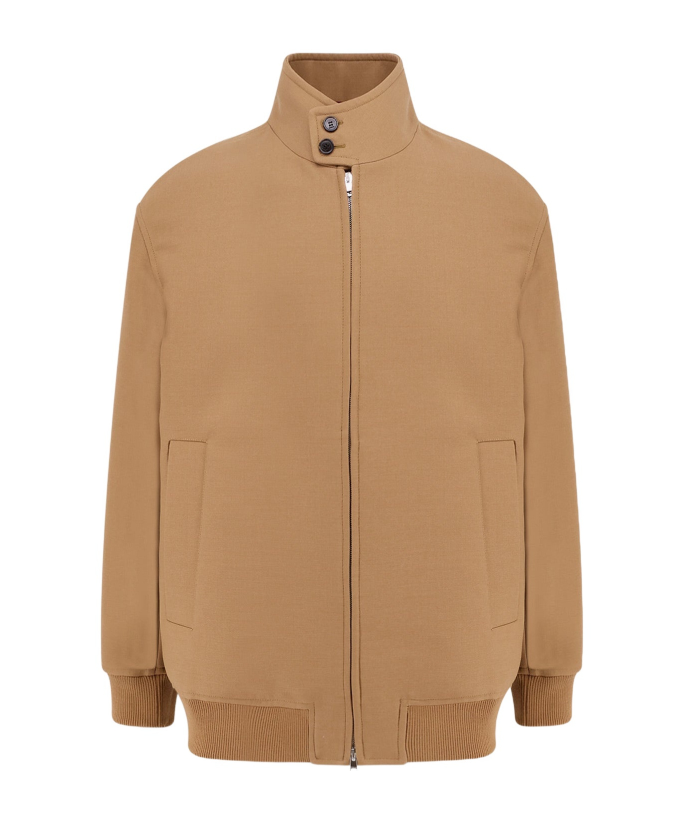 Gucci Wool Jacket Casual Jackets And Parka Brown In Nude