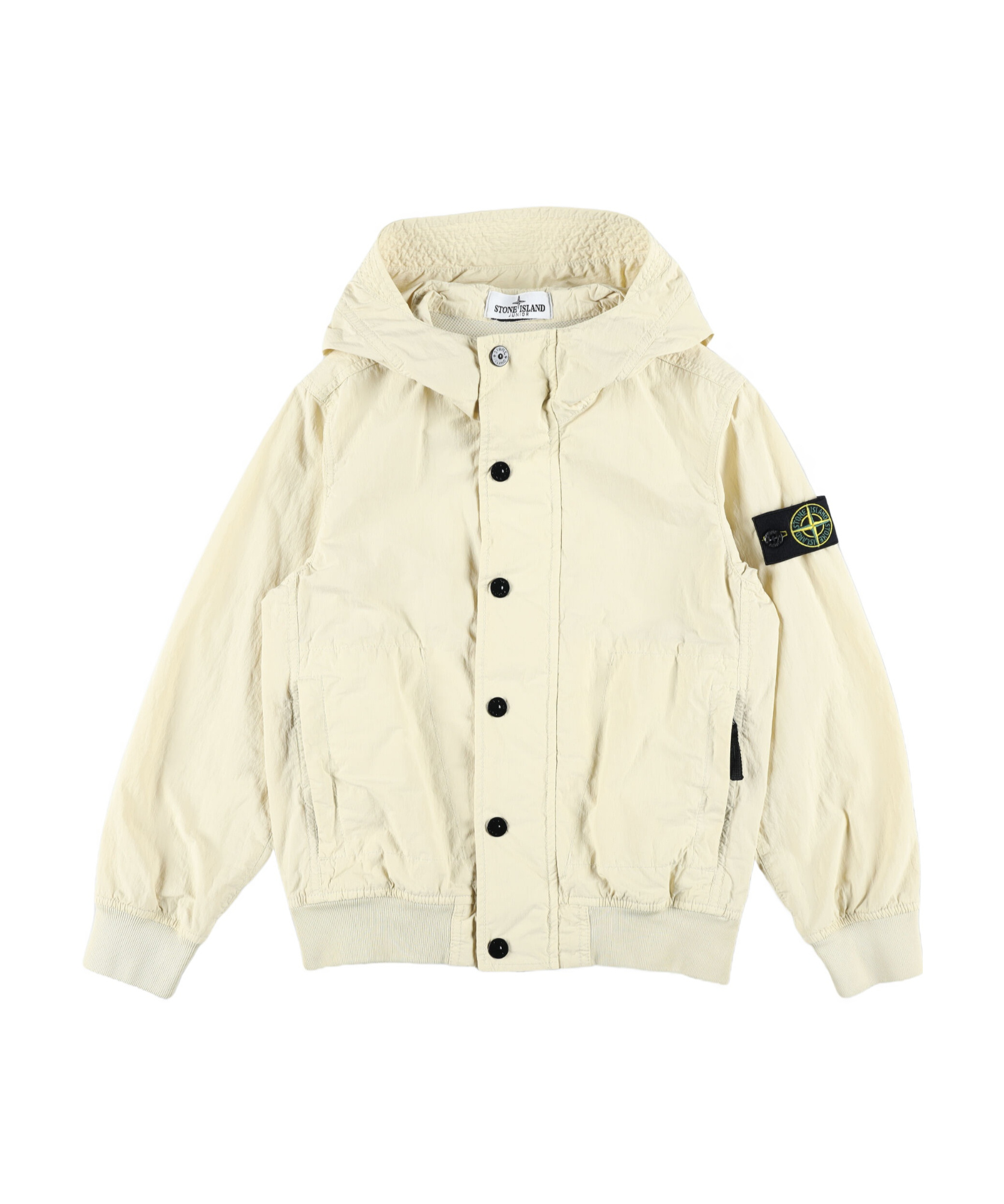 Stone Island Long-sleeved Coat In Nude