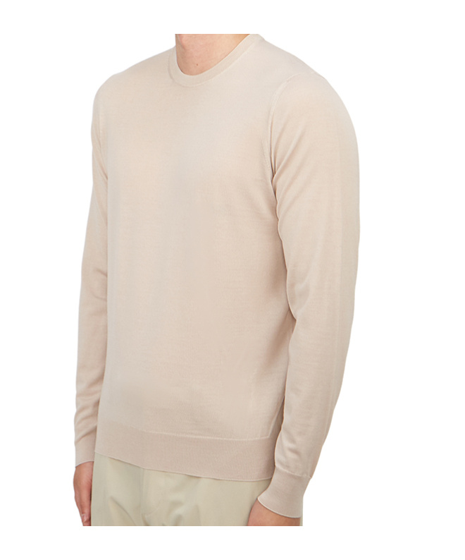 Drumohr Long-sleeved Sweater In Nude