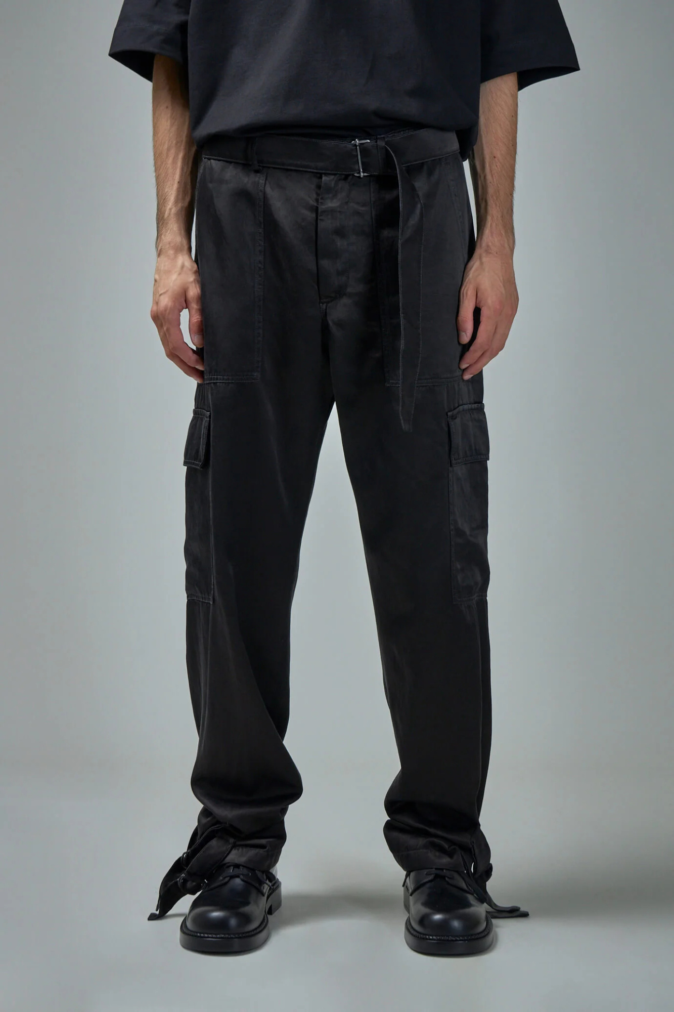 Dries Van Noten Belted Overalls In Black
