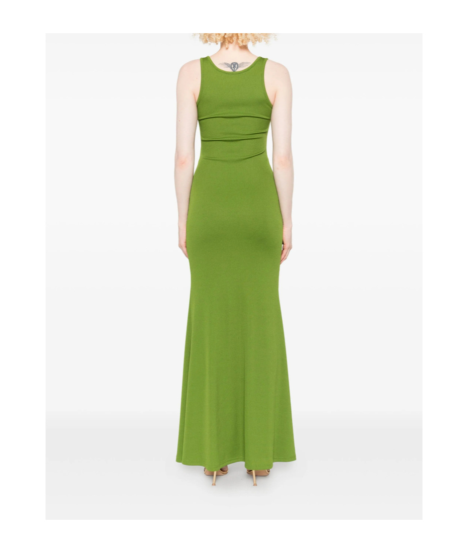Christopher Esber Cut-out Ring-detail Maxi Dress In Green