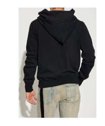 Rick Owens Drkshdw Asymmetrical Zipper Sweatshirt In Black