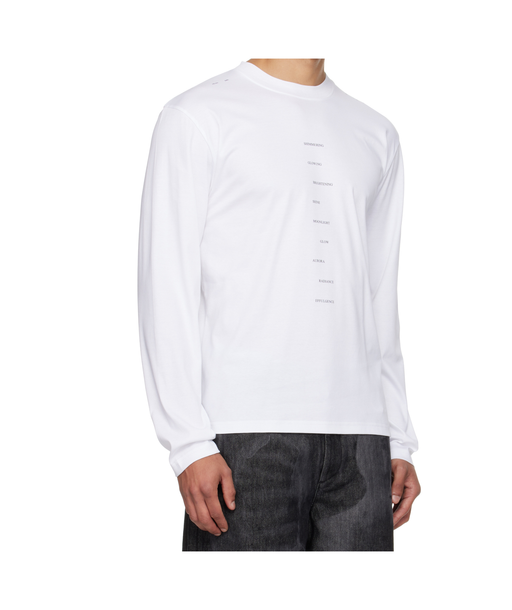 Heliot Emil White Effulgence Long Sleeve T-shirt In Red