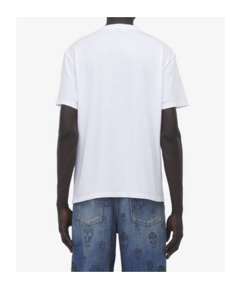 Alexander Mcqueen Crew Neck T Shirt In White