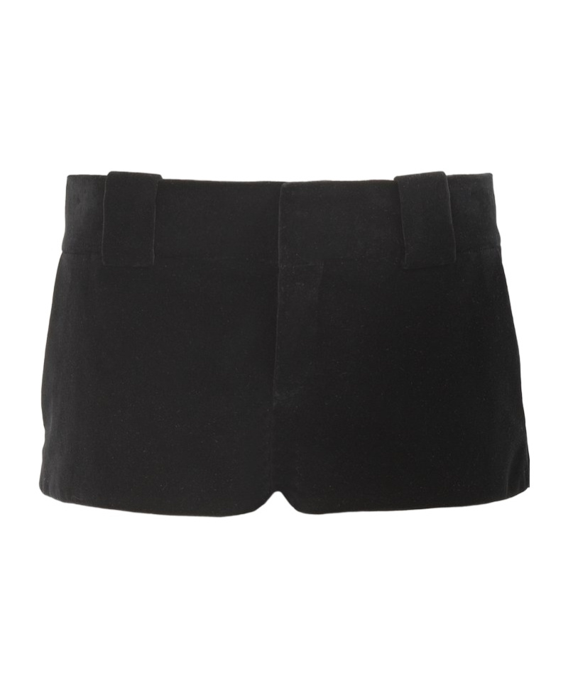 Chloé Velvelt Mini Shorts In Black