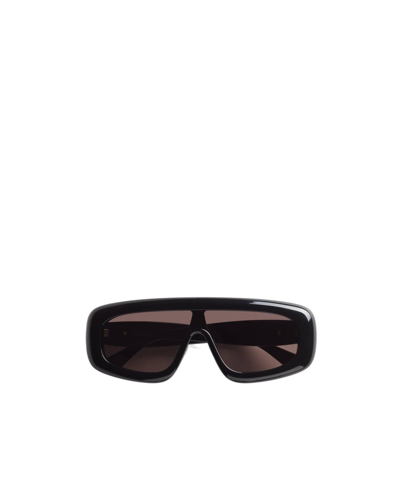 Bottega Veneta Logo Shield Sunglasses In Black