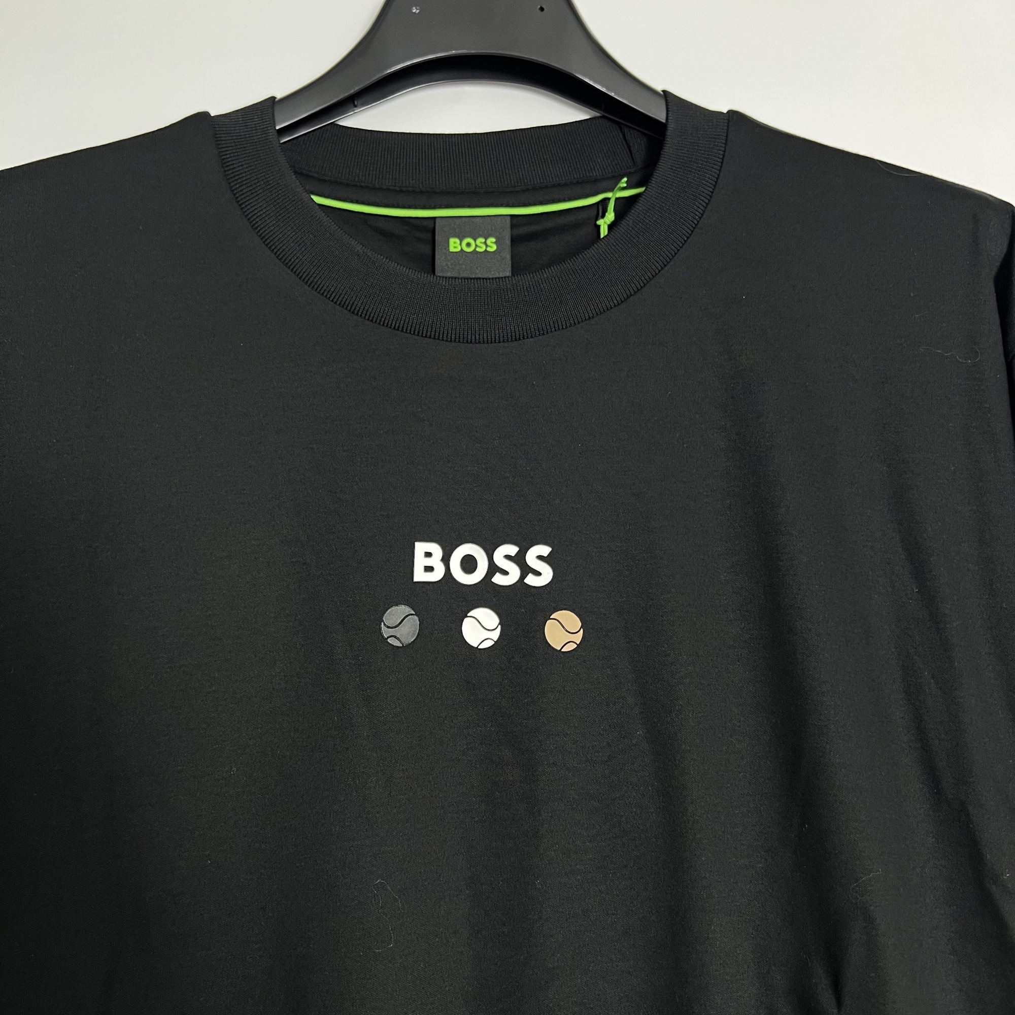 Hugo Boss Boss Tennis Ball Graphics T-shirt In Black