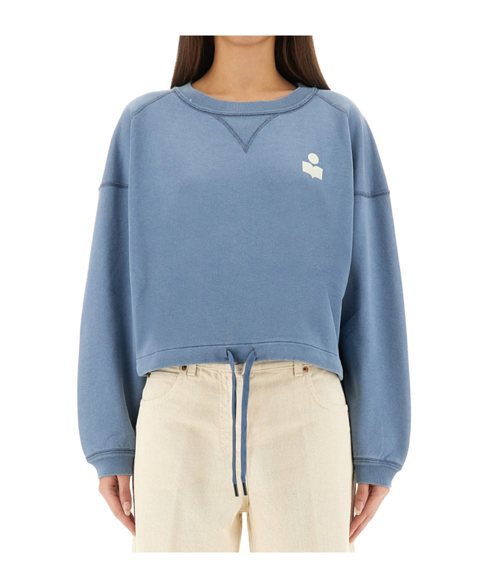 Isabel Marant Étoile Isabel Marant Etoile Margo Sweatshirt With Logo In Blue