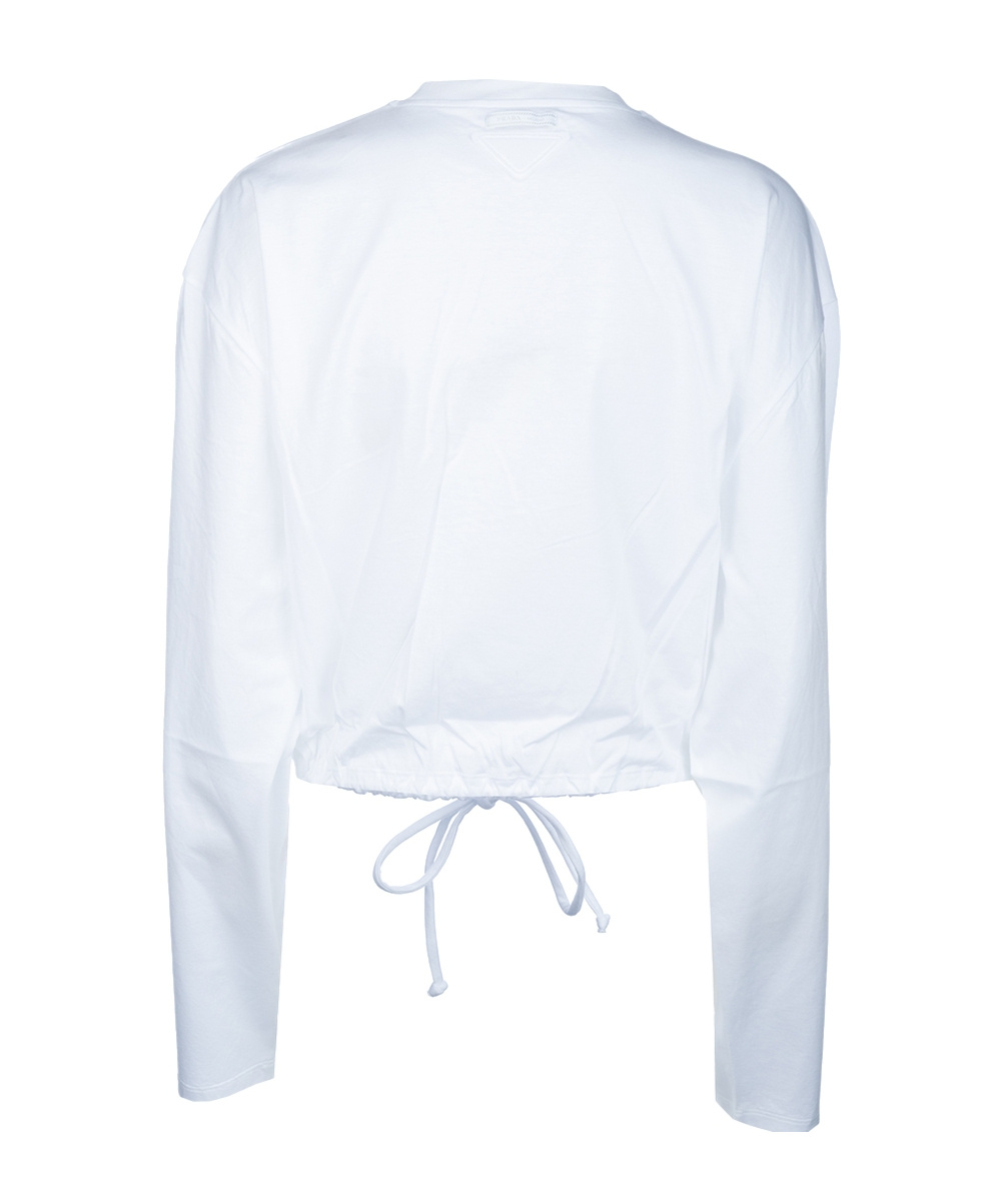 Prada Long-sleeved T-shirt In White