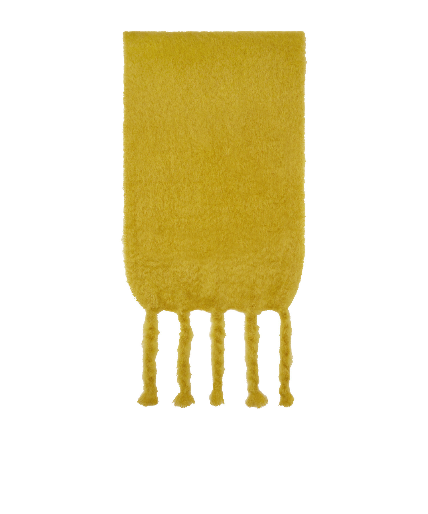 Jil Sander Yellow Plain Scarf In Yellow