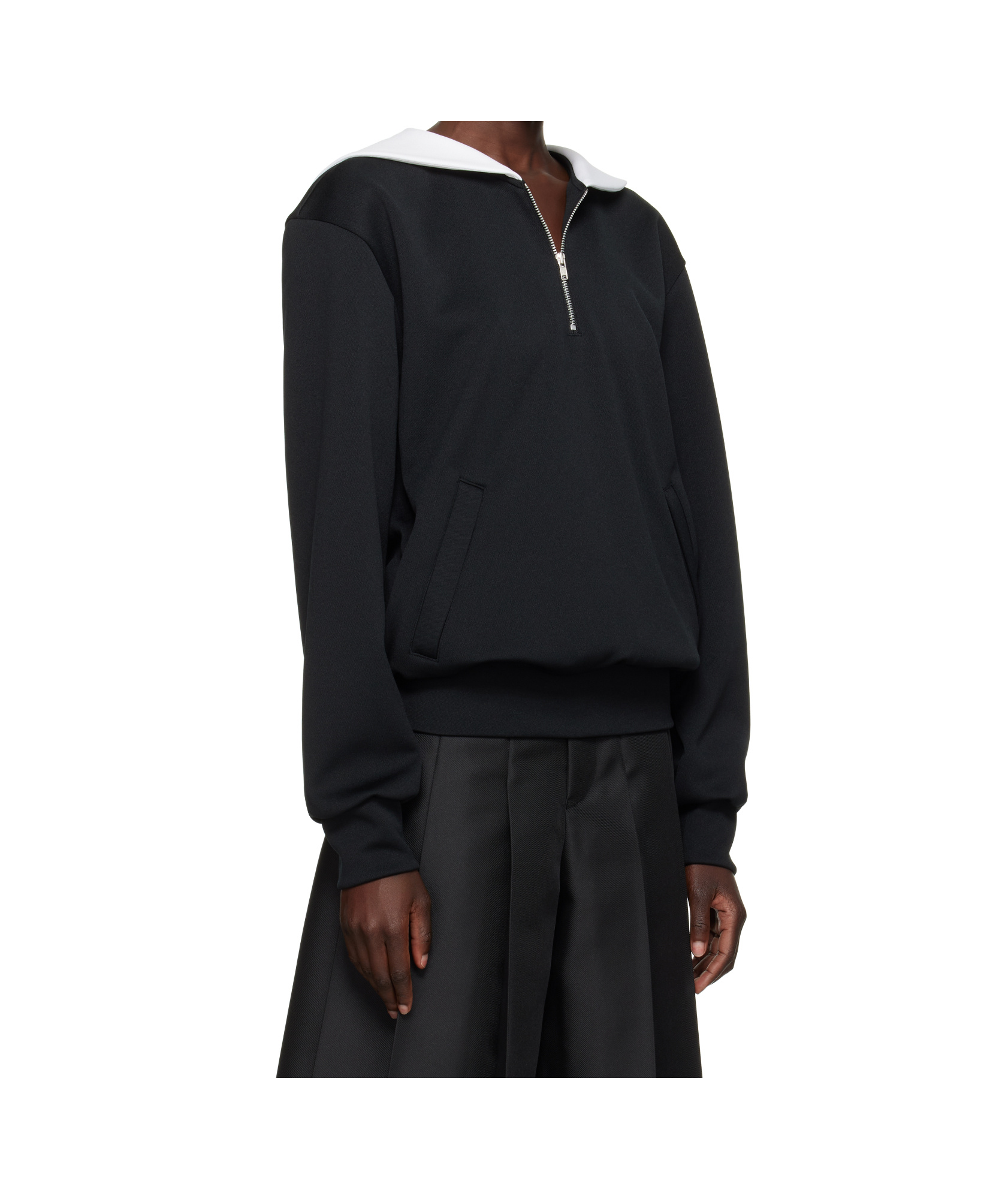 COMME DES GARÇONS LAPEL LONG SLEEVE SWEATER 