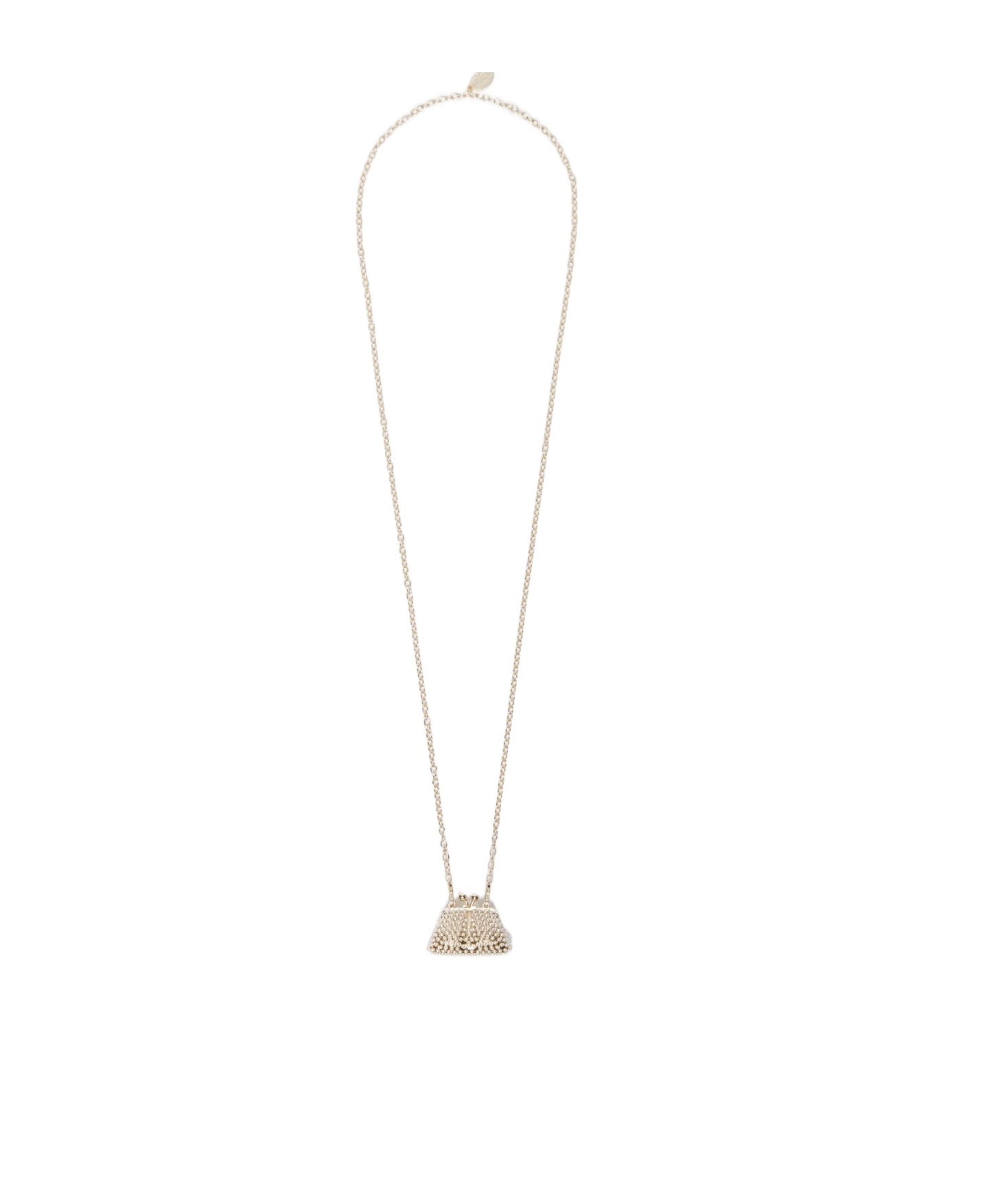 Weekend Max Mara Pasticcino Bag-pendant Necklace In Gold