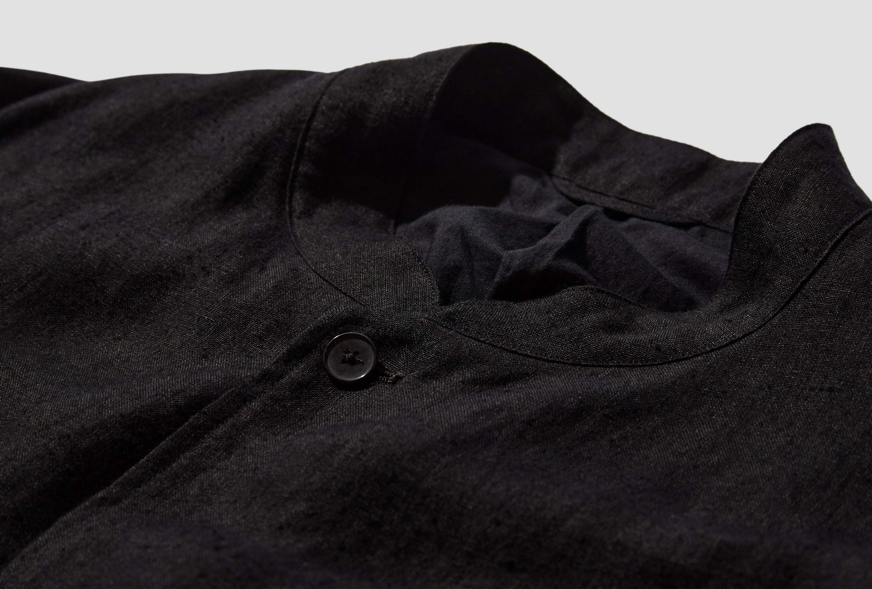 Comoli Stand Collar Jacket In Black