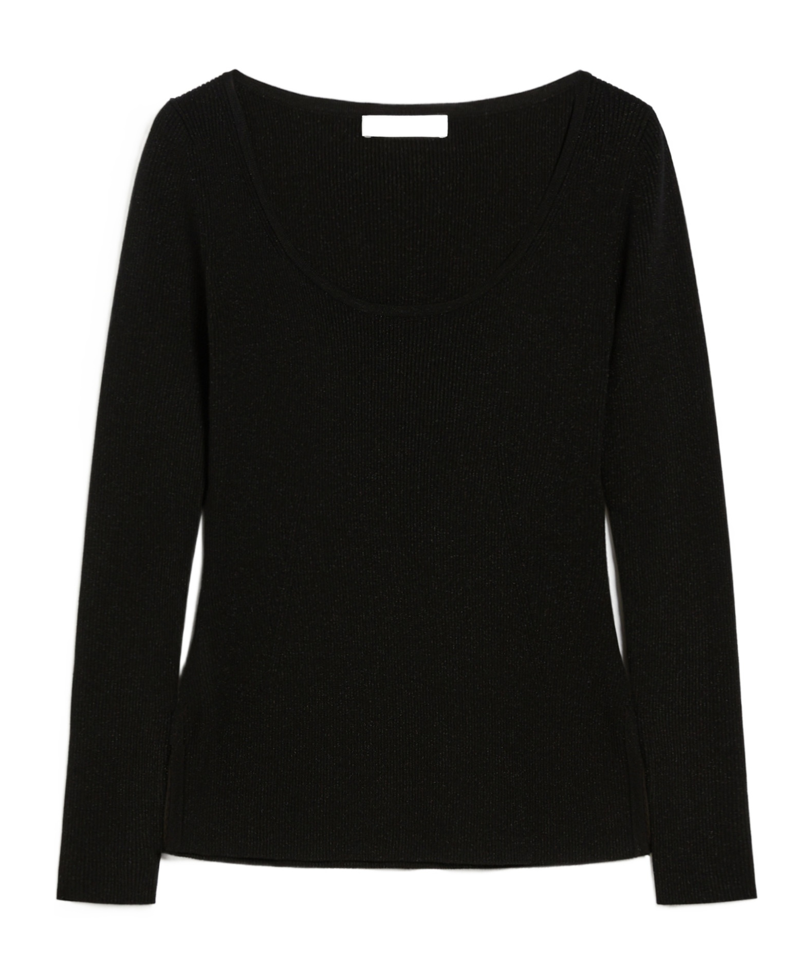 Max Mara Long-sleeved Sweater In Black