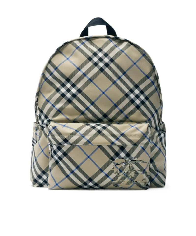 Burberry Checked Backpack In Multicolor