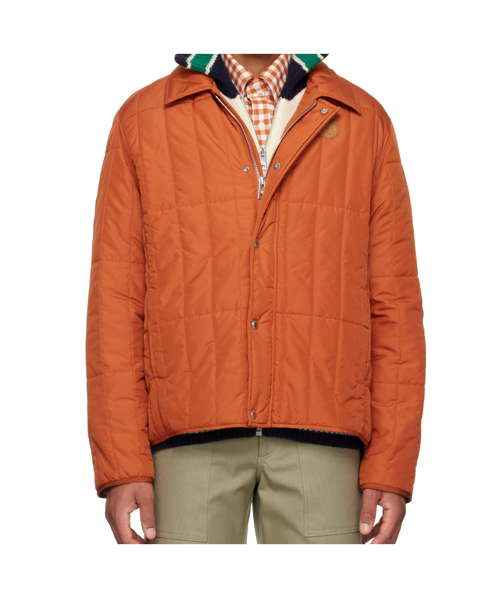 MAISON KITSUNÉ QUILTED COTTON JACKET