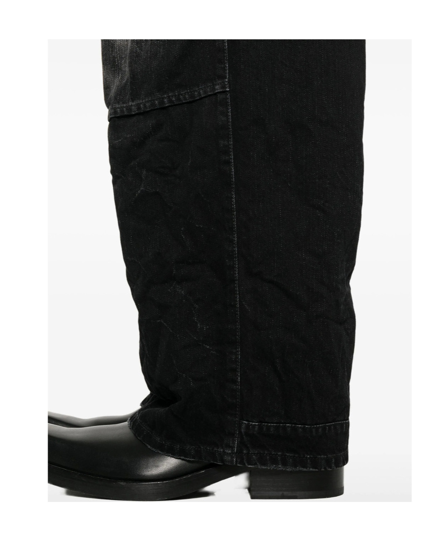 Balenciaga Belt Loop Jeans In Black