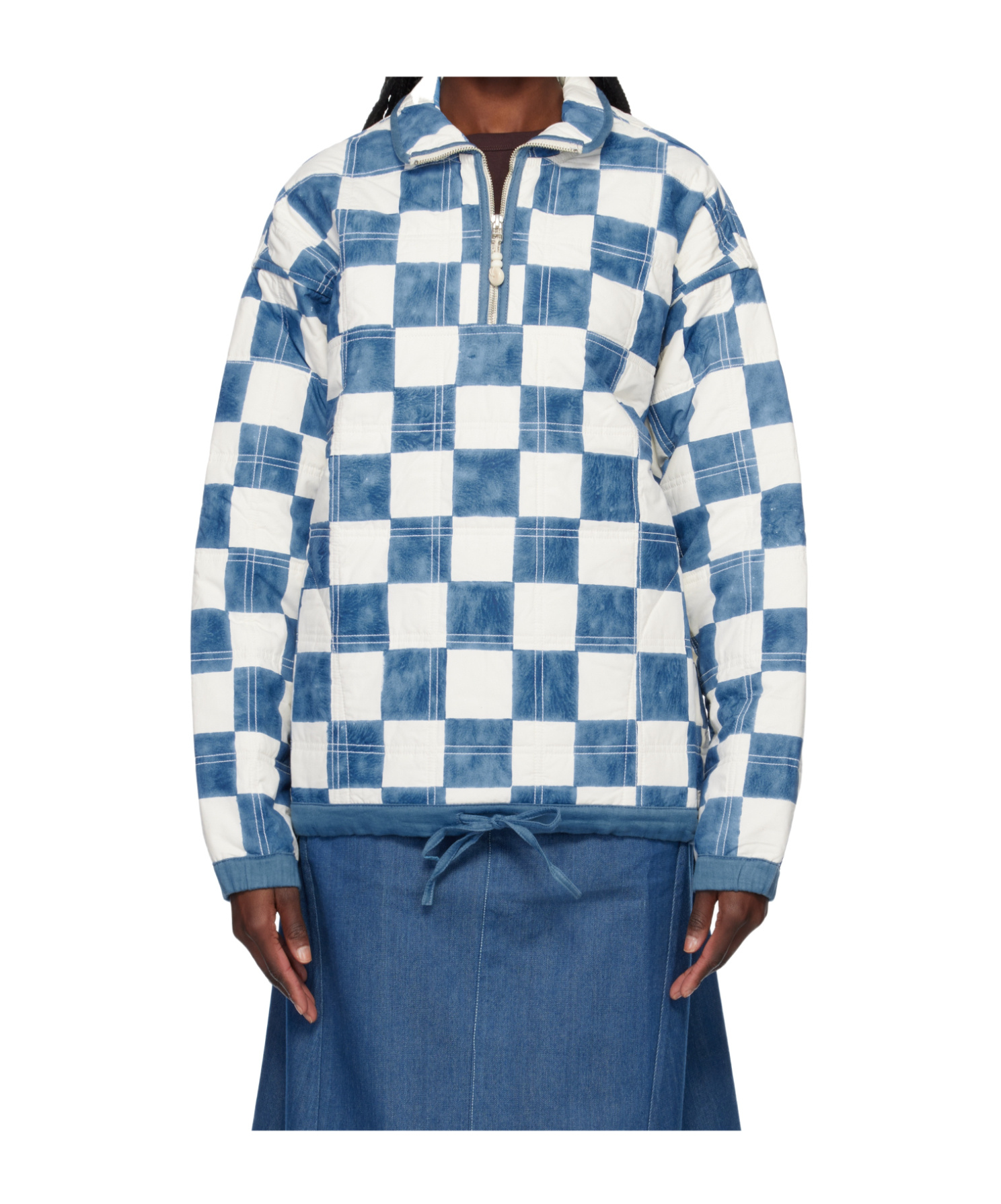 Story Mfg. Plaid Sweatshirt In Multi