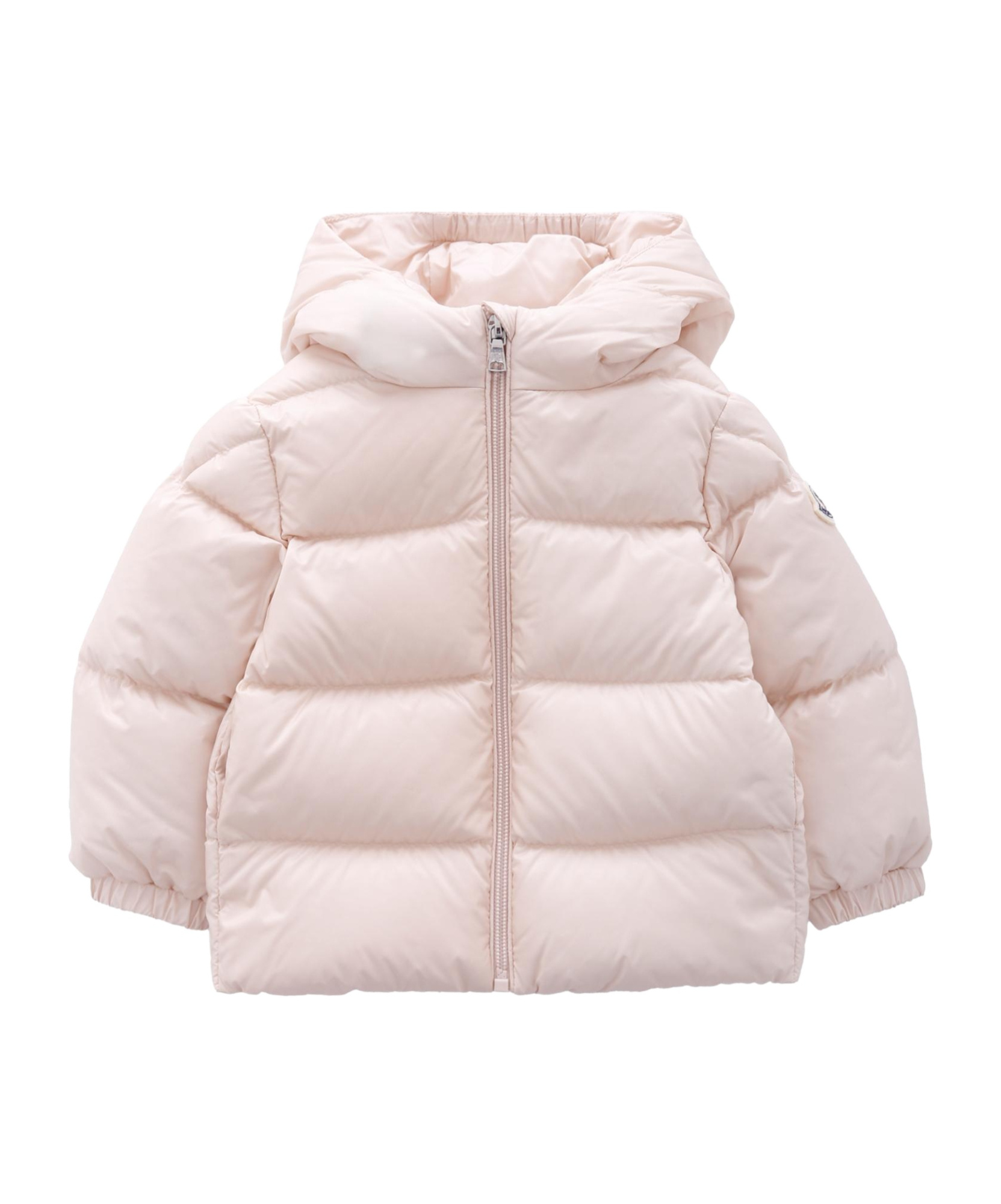 Moncler Long Sleeve Cotton Coat In Pink