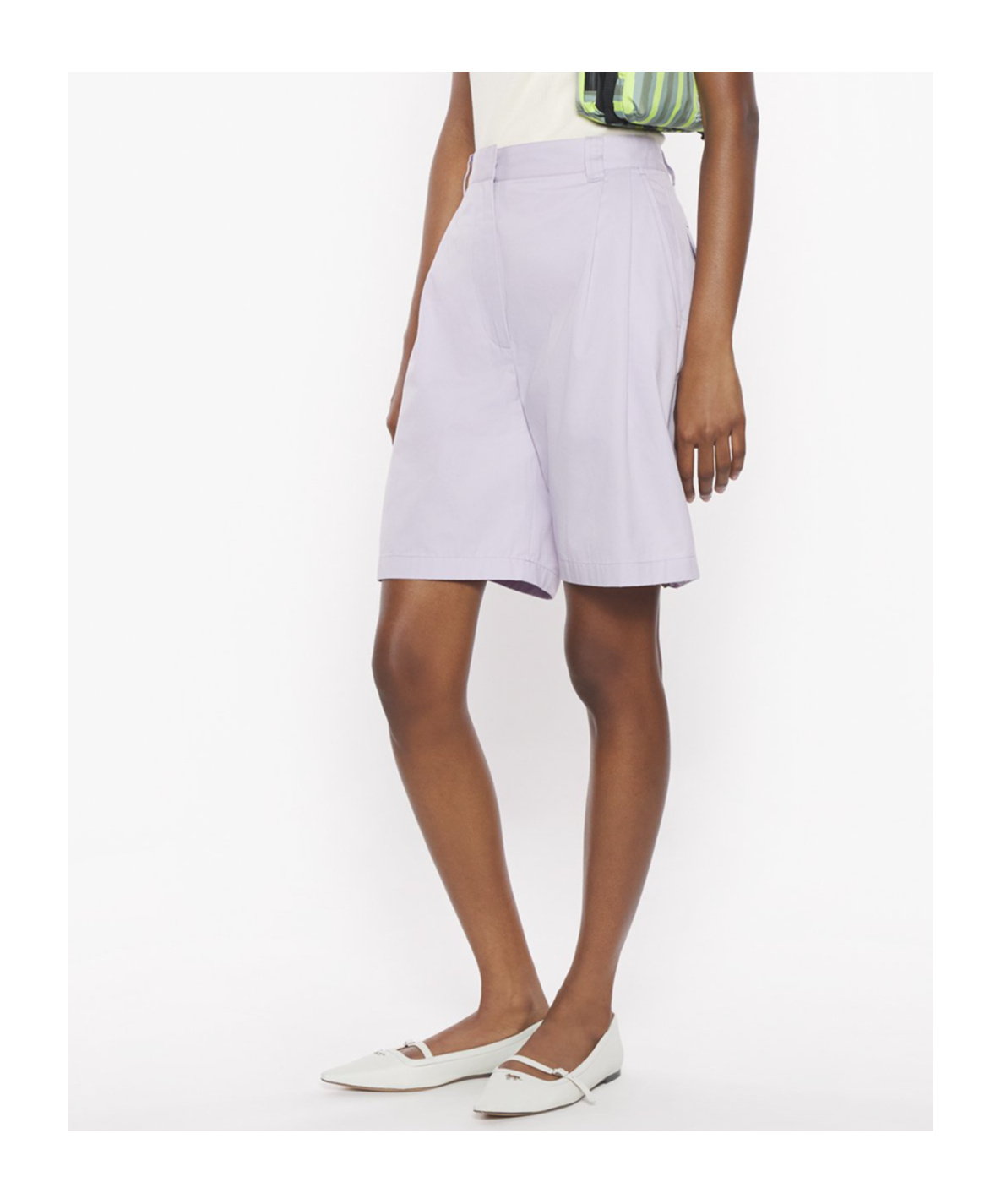 Maison Kitsuné Casual Pleated Bermuda Shorts