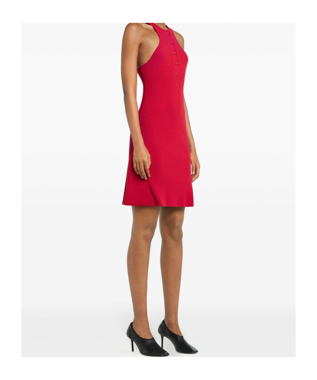 Shop Courrèges Scuba Mini Dress In Red