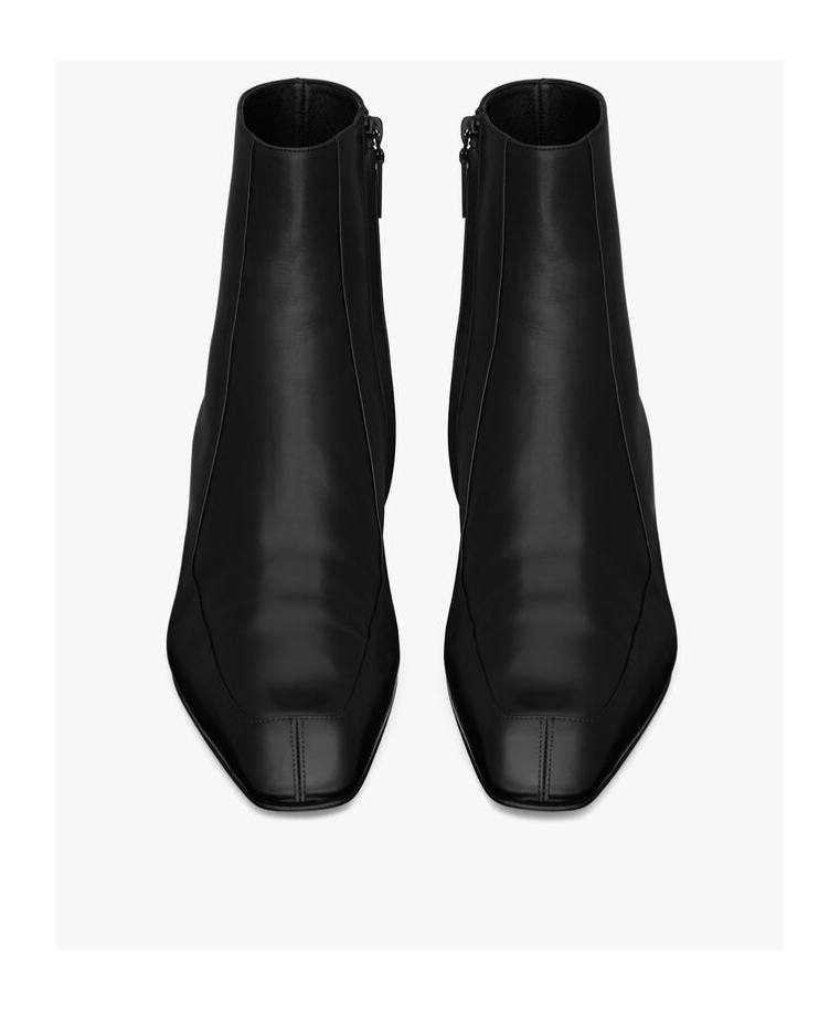 SAINT LAURENT SAINT LAURENT AUGUSTIN ZIP DETAILED ANKLE BOOTS